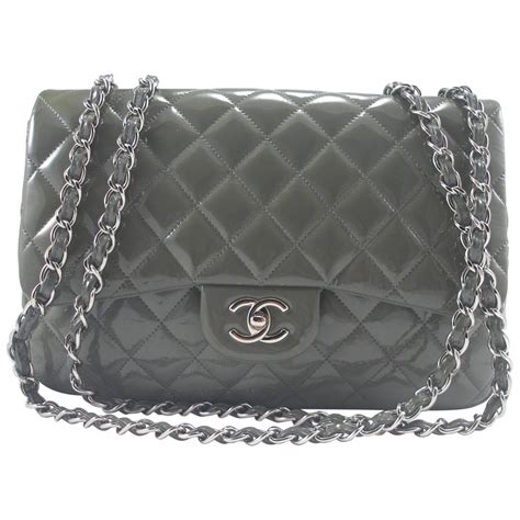 grey quilted chanel bag|chanel classic white handbag.